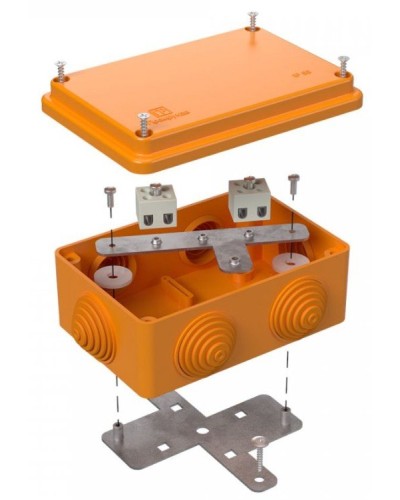 Коробка огнестойкая 120х80х50 (40-0340-FR2.5-4). Коробка огнестойкая для открытой установки. Промрукав в Воронеже