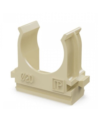 Крепёж-клипса для труб АБС-пластик сосна D20 (100 шт) (PR13.0049). Крепление для труб ПВХ. Промрукав в Воронеже