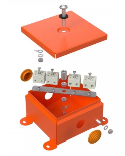 Коробка металлическая огнестойкая 110х110х65 (70-0360-FR2.5-4). Коробка металлическая огнестойкая. Промрукав в Воронеже