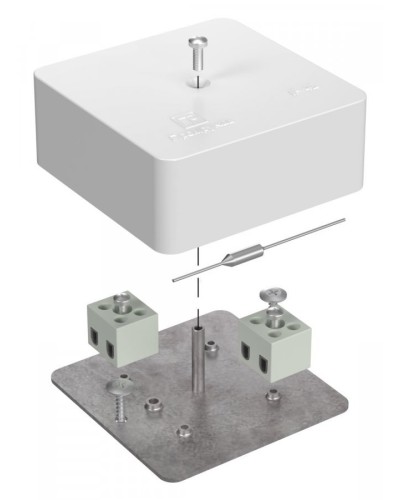 Коробка огнестойкая 75х75х30 (40-0450-FR6.0-4-П). Коробка огнестойкая для открытой установки. Промрукав в Воронеже