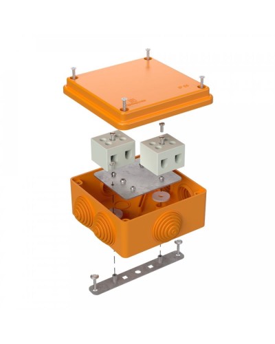 Коробка огнестойкая 100х100х50 для о/п (40-0300-FR10.0-4). Коробка огнестойкая для открытой установки. Промрукав в Воронеже