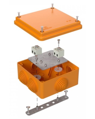 Коробка огнестойкая 100х100х50 (40-0300-FR1.5-4). Коробка огнестойкая для открытой установки. Промрукав в Воронеже