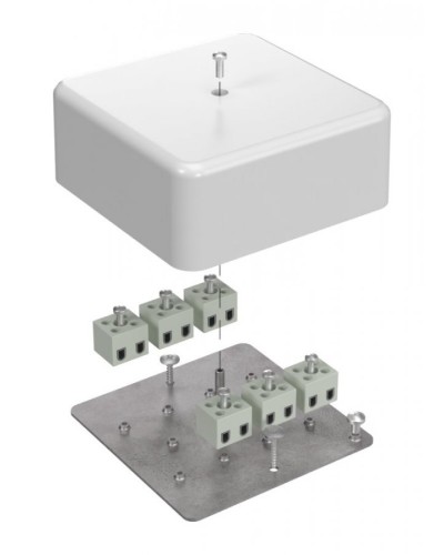 Коробка огнестойкая 103х103х45 (латунь) (40-0470-FR2.5-12-Е60). Коробка огнестойкая для открытой установки. Промрукав в Воронеже