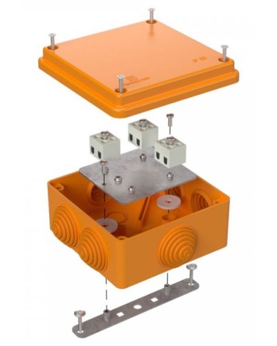 Коробка огнестойкая 100х100х50 (40-0300-FR1.5-6). Коробка огнестойкая для открытой установки. Промрукав в Воронеже