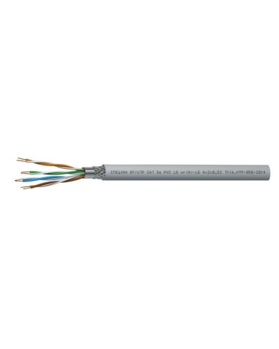 СПЕЦЛАН SF/UTP Cat 5e PVC LSнг(А)-LS 1х2х0,52. Кабель «витая пара» (LAN) для структурированных систем связи. Спецкабель в Воронеже