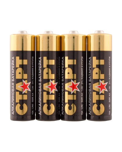 СТАРТ LR6-SH4-BOX (1,5 В, AA, LR6), упак. 4 шт.. Алкалиновые батарейки. СТАРТ в Воронеже